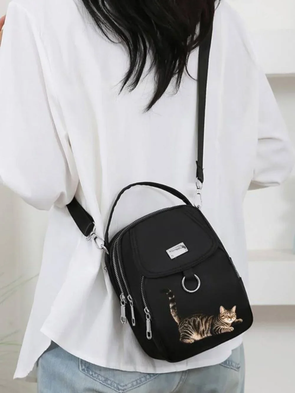 Messenger Bag Crossbody Shoulder Bag Neutral Outer Bag